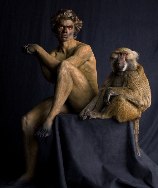 Photograph Lennette Newell Anihuman Baboon on One Eyeland